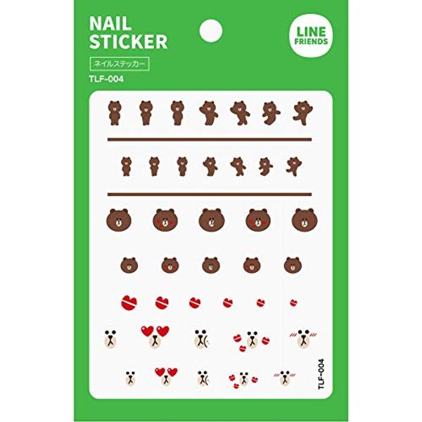 TOK|LINEFRIENDS Nail Sticker TLF-004