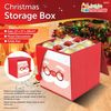 ADEPTNA Christmas Tree Bauble Decoration Storage Box – Space Saving Stylist Collapsible Design (RED)