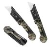 WORKPRO 3PACK Folding Utility Knife Set Axis Lock Box Cutter with Belt Clip Camo