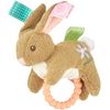 Taggies Teether Baby Rattle, 6", Harmony Bunny