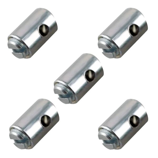 cyclingcolors 3701260831454 Cable clamp, Silver, 5x7,5 mm