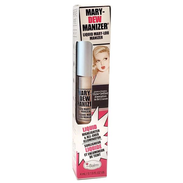 theBalm Mary-Dew Manizer Liquid Highlighter, All-Over Illuminator, Easily Blendable