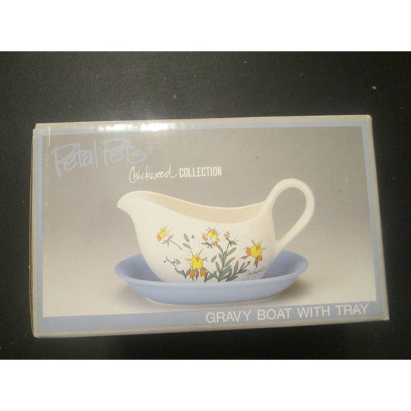 Petal Pets Chickweed Collection Gravy Boat with Tray Set