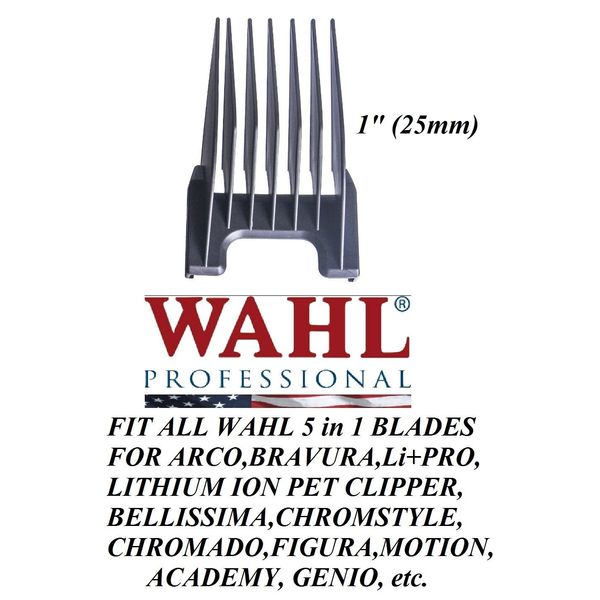 Wahl 1" 25mm Attachment GUIDE 5 in 1 Blade COMB-For Chromstyle,GoldStyle Clipper