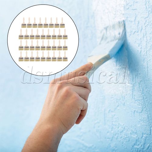 35 Pcs Paint Brush for Cabinet Home Improvement w/ Thin Wood Handle 4"