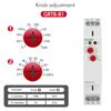DEWIN Delay Time Relay, GRT8-B1 Mini Power Off Delay Time Relay Timer Relay DIN Rail Type AC 220V Delay Disconnection