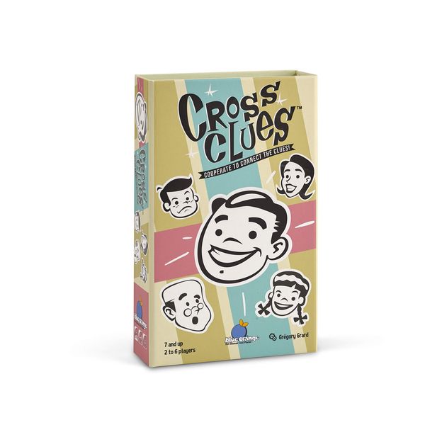 Blue Orange Games Cross Clues- New Cooperative Family Party Game for 2 to 6 Players. Recommended for Ages 7 and up