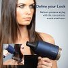 Carmen C81065BC Twilight Lightweight Professional Hair Dryer with 3 Heat/2 Speed Settings, Cool Shot Function, 1800W, Blue and Champagne