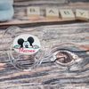 *2-Pack* FUNKY DUMMY Personalised Dummy Pacifier Soother, All TEATS Sizes & Colours, Peeking Mouse