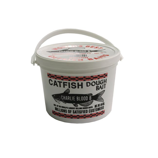 Catfish Charlies CB-6-45 Dough Bait Blood Bucket, White, 45-Ounce