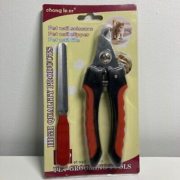 CHONG LE ER Pet Nail Clipper and Scissors W/ Bonus File Pet Grooming Tools