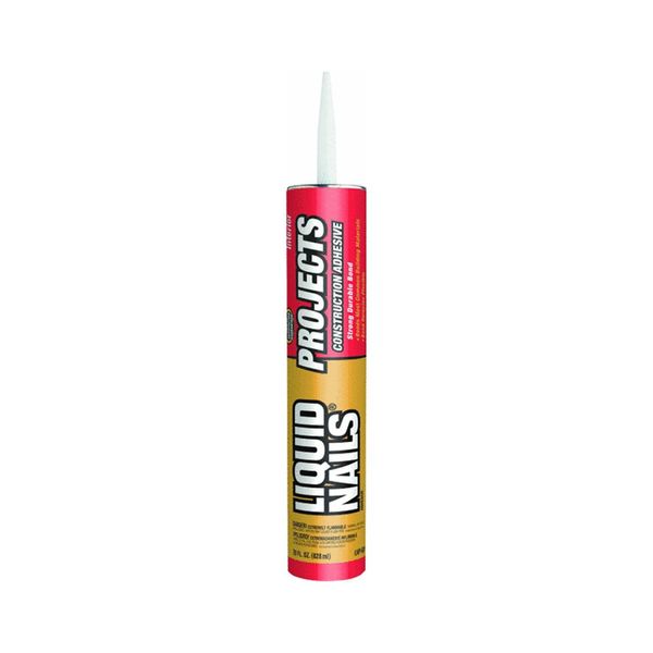 Liquid Nails Projects Interior Solvent-Based Construction Adhesive Tan 28 oz Cartridge, 12 Pack