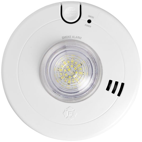 First Alert BRK 7020BSL Hardwired Hearing Impaired Smoke Detector with LED Strobe Light , white