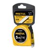 Flexómetro yellow 5mm, 19mm tape, Pretul, plastic card