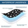 Washable Underpads Reusable Waterproof Incontinence Bed Pads 36"x34" 2 Pack