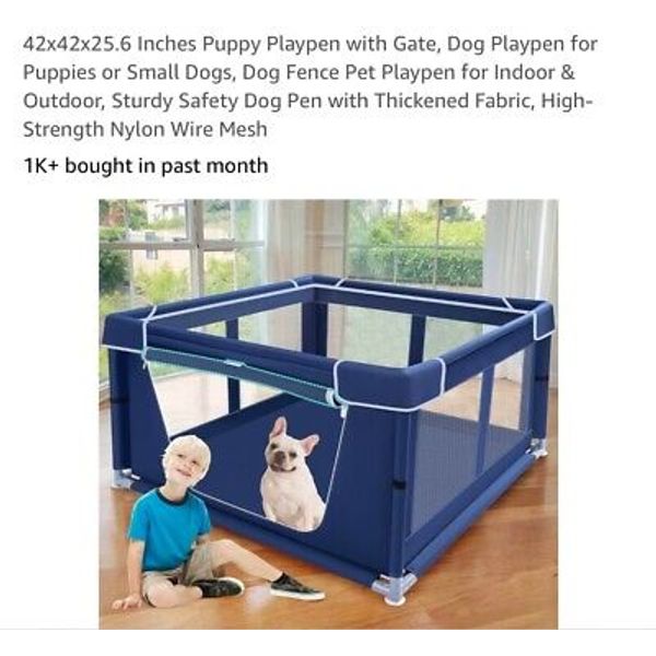 Pet Playpen 42 × 42 x 25 1/2"