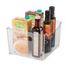 Oggi Bin Ideal for Kitchen, Pantry Storage, Fridge Organizing, Clear, 9.75" x 9"