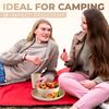 AdvntrPro Camping Dinnerware Set with Travel Bag (Beige)