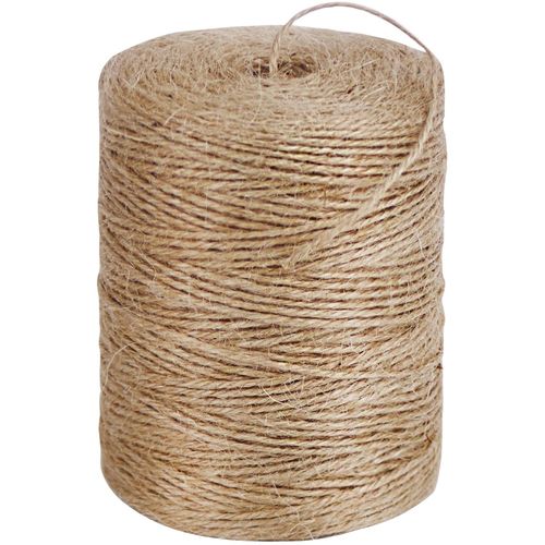 PerkHomy Jute Twine String 800 Feet Natural Thin Twine for Craft Gardening Plant Gift Wrapping Tag Art Photo String Wedding Home Decoration Packing Material Christmas Twine Bulk (800 FT * 2mm (3Ply))