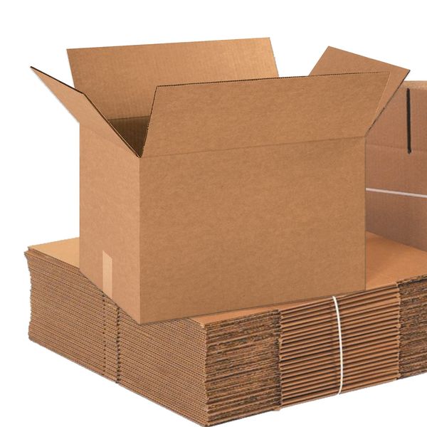 Aviditi 18 x 12 x 12 Corrugated Cardboard Boxes, Medium 18"L x 12"W x 12"H, Pack of 25 | Shipping, Packaging, Moving, Storage Box for Home or Business, Strong Wholesale Bulk Boxes