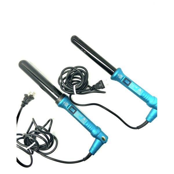 2 NuMe Professional Styling Curling Wands, 1” and 1.25”