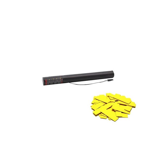 Electric Confetti Cannon 50cm Yellow