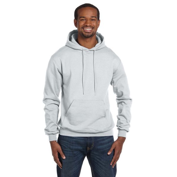 Champion Men's Front Pouch Pocket Pullover Hood, Silver Gray, Medium