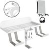 PS5 Metal Wall Mount Holder w/ Controller Headset Hanger Remote Box Charge Cable