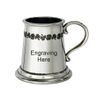 Shamrock Design Pewter Christening Cup (with Engraving)