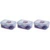3 X Lock & Lock Rect 350ml Food Container HPL806 by Lock & Lock