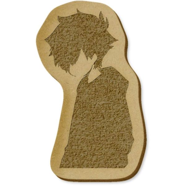 6 x 'Minimalist Emo Boy' MDF Craft Embellishments (EB00033026)
