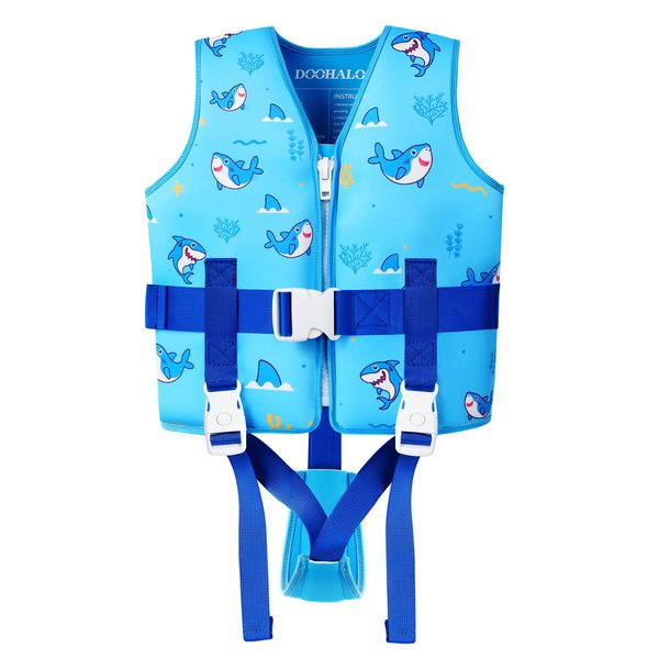 DOOHALO Toddler Swim Vest Kids Swimming Training Vest for Boys Girls Suitable for Age 1 to 8 Years 20Ibs - 46Ibs