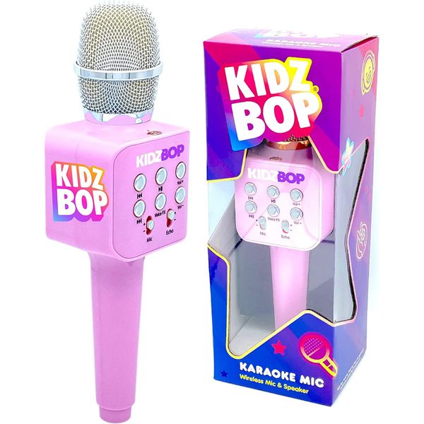 Move2Play, Kidz Bop Karaoke Microphone | The Hit Music Brand for Kids | Birthday Gift for Girls and Boys | Toy for Kids Ages 4, 5, 6, 7, 8+ Years Old