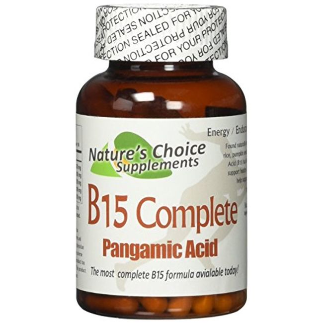 B15 Complete Extra Strength, Pangamic Acid, with TMG&DMG 500mg 90 Capsules