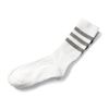 Accessoryo White with Grey Tri Stripe Referee Socks