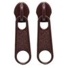 Bluebubble ZIP IT Stud Earrings on Gift Card (Hot Chocolate Brown)