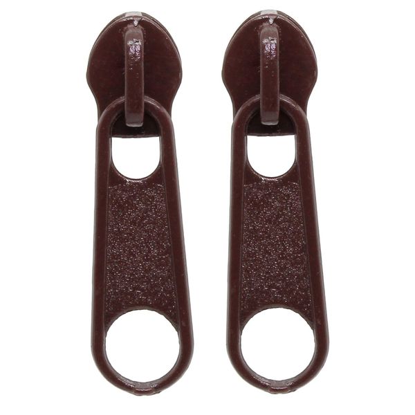 Bluebubble ZIP IT Stud Earrings on Gift Card (Hot Chocolate Brown)