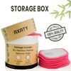 AXATY 3-Layers 20 Reusable Makeup Remover Pads-Organic Bamboo Cotton Rounds Eco-Friendly Reusable Face Pads Makeup Remover for All Skin Types with Cotton Draw String Laundry Bag (8cm)