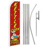 Kettle Corn Advertising Swooper Feather Flutter Flag Pole Kit Concessions Food