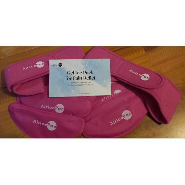 [2] AiricePac Wisdom Teeth Gel Pack Kits New Reusable [Pink]