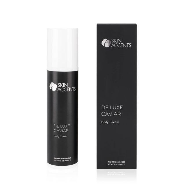 inspira: cosmetics Skin Accents De Luxe Caviar Body Cream luxuriöse Körpercreme mit regenerierendem Caviar Extrakt 200 ml