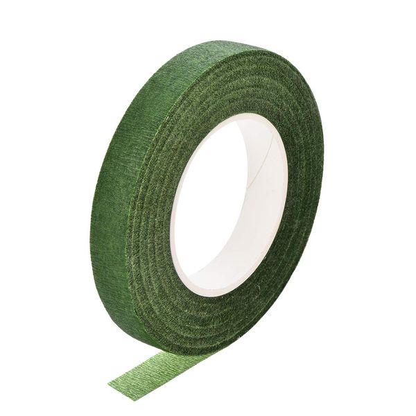 uxcell Floral Tape 1 Roll 12mm Wide 30 Yards Flower Glue Flower Arrangement Kit Green