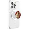 Cute Tabby Cat Black Outline Art PopSockets PopGrip for MagSafe