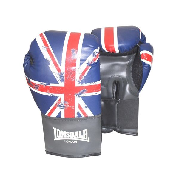 Lonsdale Kids Contender Gloves Blue/Red Junior