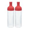 Hario Filter In 750ml Cold Brew Tea Bottle Red Twin Pack