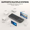 Rechargeable Backlit Bluetooth Keyboard with Touchpad - Perfect for Smart TVs