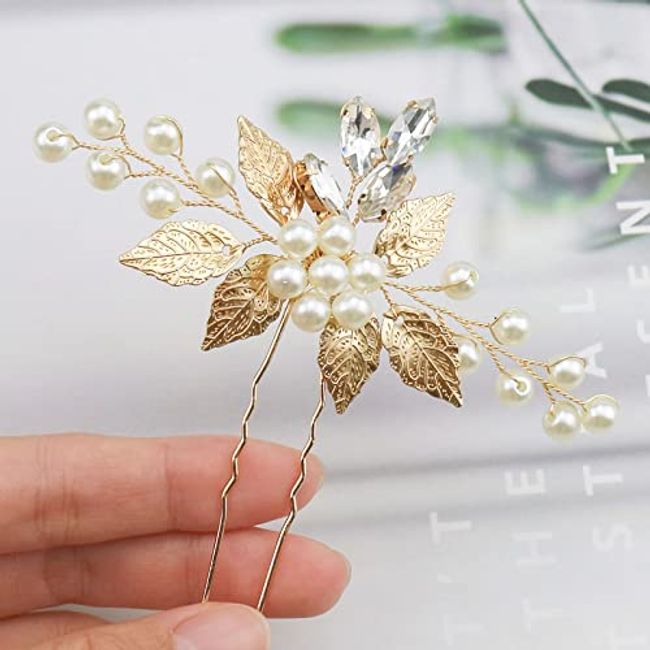 Leaf Brooch. Pearl Brooch. Crystal Brooch.brooch for Women.wedding