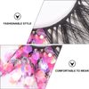 Lurrose False Lashes Dramatic Glitter Eyelashes False Eyelashes Drag Mermaid Makeup DIY Lashes Decorative Fake Eyelashes Eye Lash Extension Lash Sequins