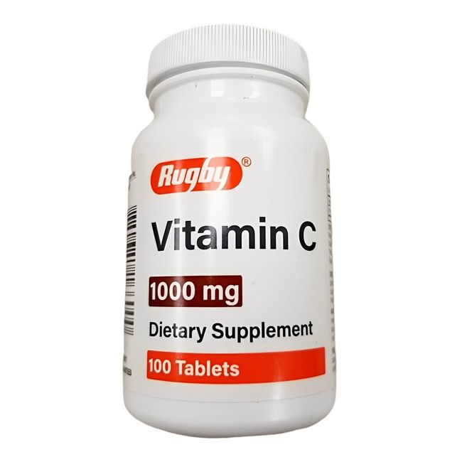 Rugby Vitamin C 1000mg 100ct Tablets __