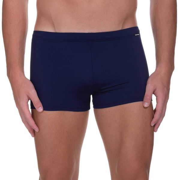 bruno banani Men's Short Wave Line 2.0 Swim Trunks, Blue (Marine 010), L